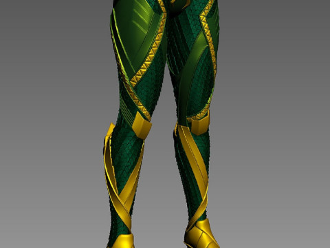 Mera Aquaman Full Body Armor STL 3D Print Files 3D Baskı Modeli