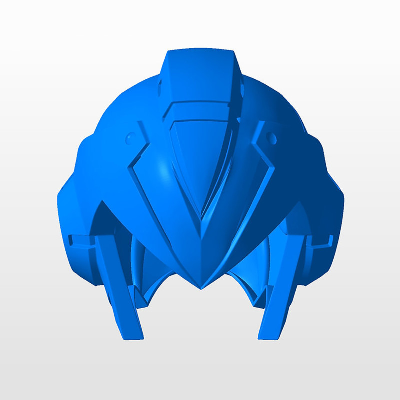 Megaman X Helmet STL 3D Print Files 3Dプリントモデル .c4d .max .obj .3ds .fbx .stl .blend