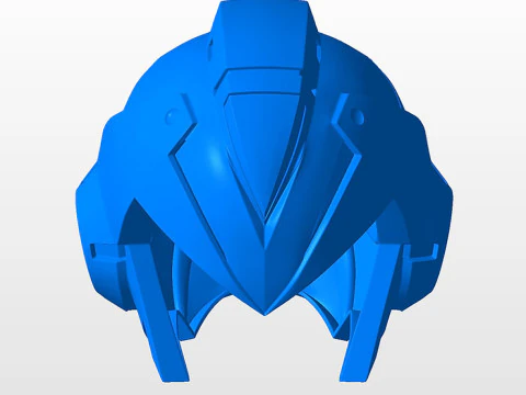Megaman X Casco STL Archivos de impresi&oacute;n 3D Modelo de impresión 3D