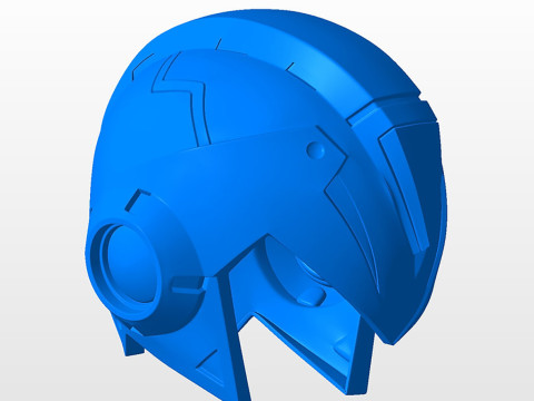 Megaman X Helmet STL 3D Print Files 3Dプリントモデル