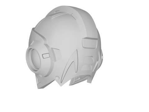 Megaman X Helmet STL 3D Print Files 3Dプリントモデル