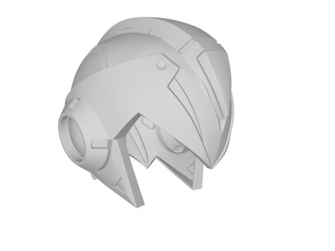 Megaman X Helmet STL 3D Print Files 3Dプリントモデル