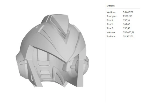 Megaman X Helmet STL 3D Print Files 3D Print Model
