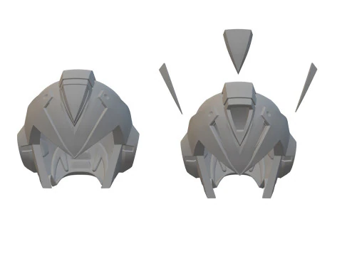 Megaman X Helmet STL 3D Print Files 3D Print Model
