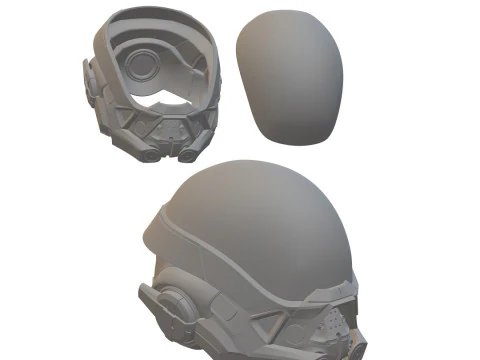 Mass Effect Andromeda Ryder Pathfinder Helmet STL 3D Print Files 3D Print Model