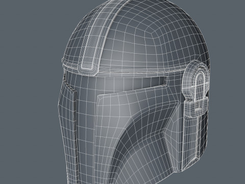 Mandalorian Helmet STL 3D Print Files 3D 打印模型