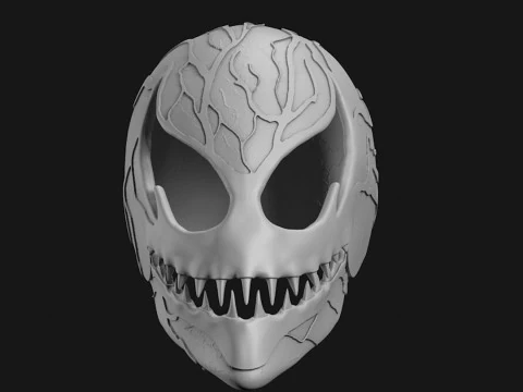 M&aacute;scara Venom Carnage Halloween Cosplay Arquivos de impress&atilde;o 3D STL Modelo de Impressão 3D