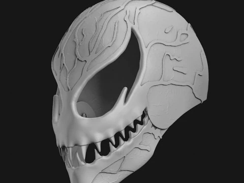 M&aacute;scara Venom Carnage Halloween Cosplay Arquivos de impress&atilde;o 3D STL Modelo de Impressão 3D