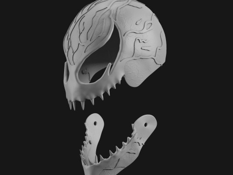 Venom Carnage Mask Halloween Cosplay STL 3D Print Files 3D-printmodel