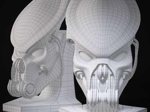 Celtic Predator Mask STL 3D Print Files Modèles 3D en vedette