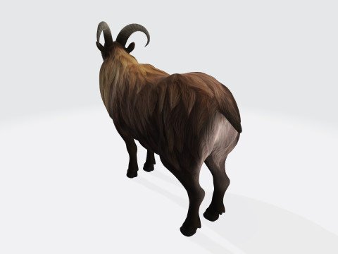 Himalayan Mountain Goat Sculpture Ready to Print 3Dモデル