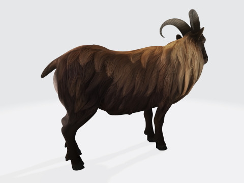 Himalayan Mountain Goat Sculpture Ready to Print 3Dモデル