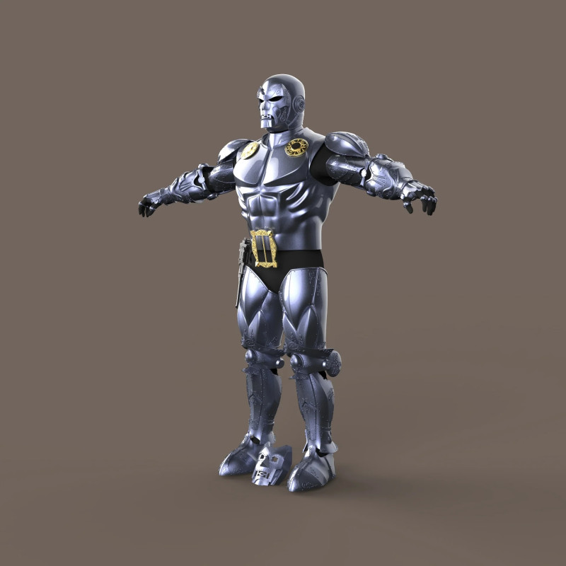 Dr Doom Full Armor from Legendary Series Ready to Print 3D Print Model .c4d .max .obj .3ds .fbx .stl .blend