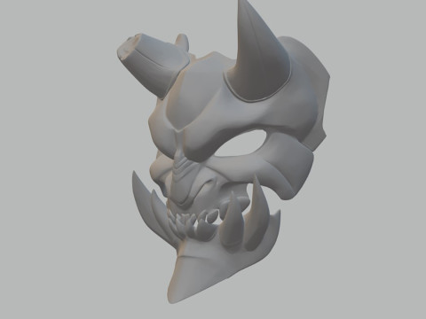 Demon Mask Ready to Print 3Dプリントモデル