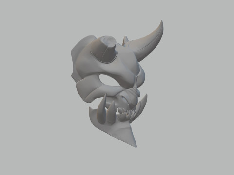 Demon Mask Ready to Print 3Dプリントモデル