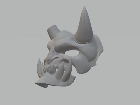 Demon Mask Ready to Print 3Dプリントモデル