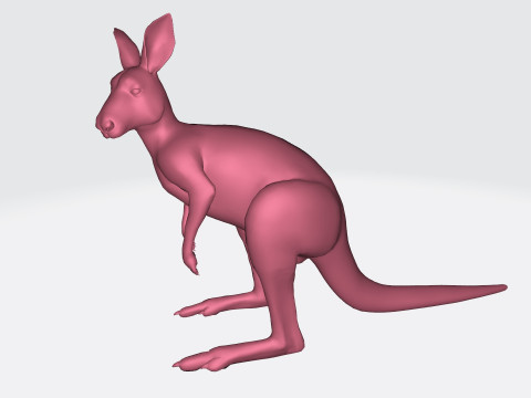 Kangaroo Ready to Print 3D Model