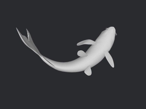 Koi Fish Ready to Print 3D 모델