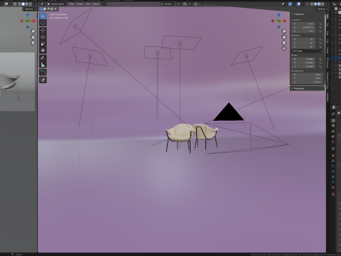 Armchair Murano 3Dモデル