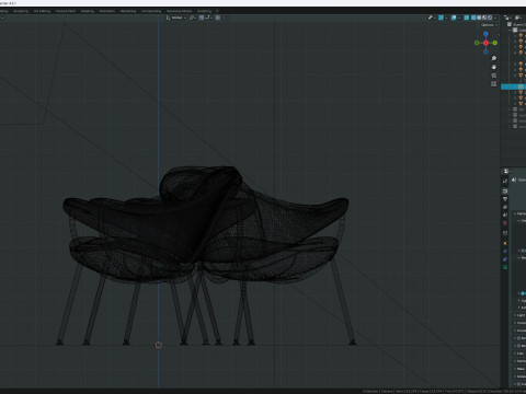Armchair Murano 3Dモデル