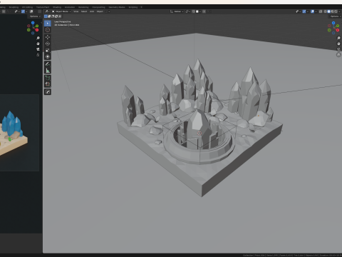Crystal Desert 3Dモデル