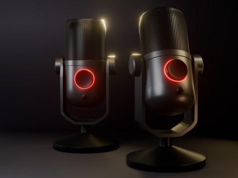 Just microphone Modèle 3D