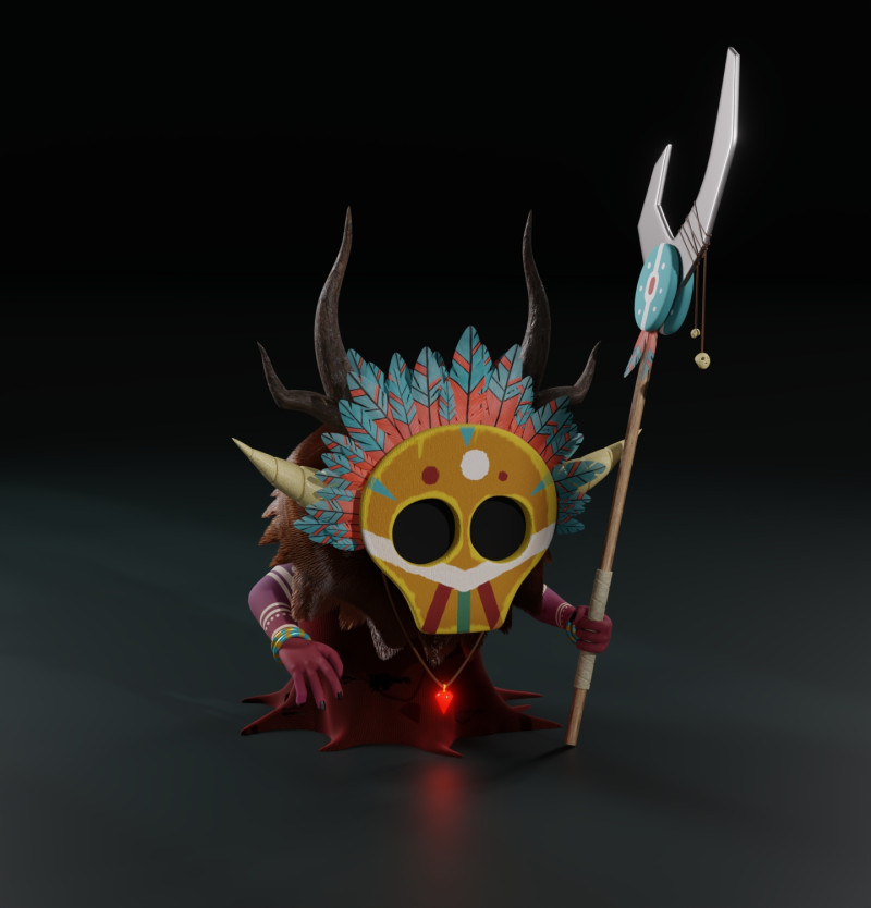 Shaman Modèle 3D .c4d .max .obj .3ds .fbx .stl .blend 