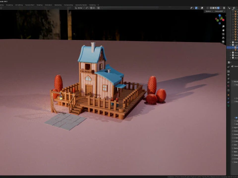 Mini house 3D Model