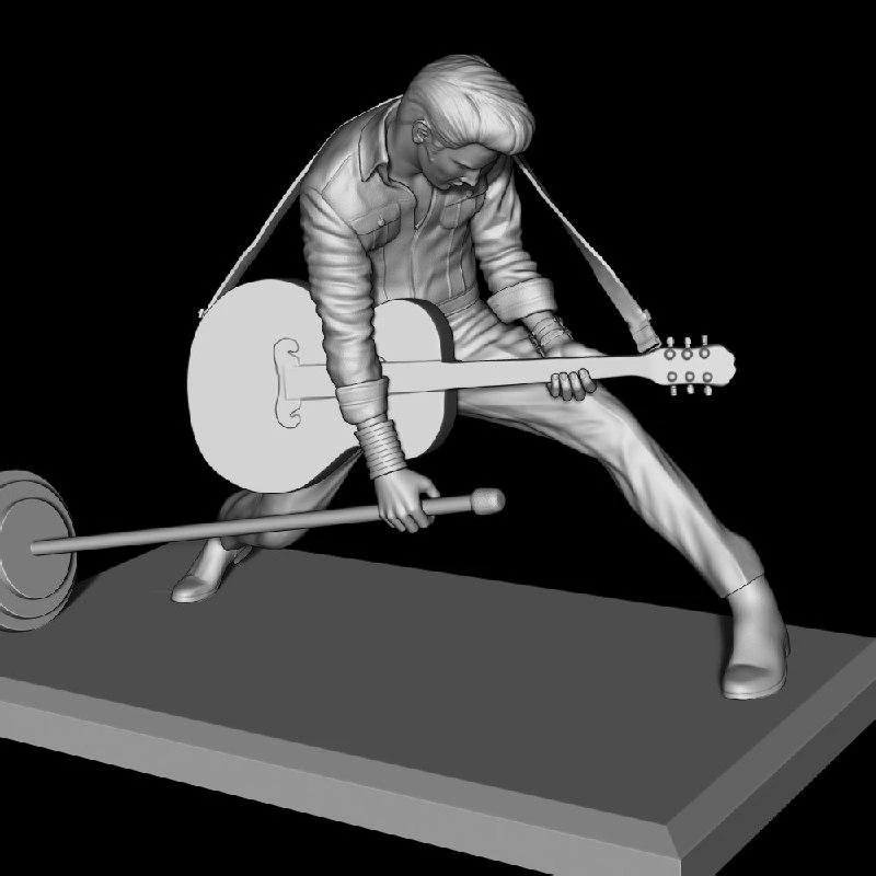 Elvis Presley 3D STL 3D Print Model .c4d .max .obj .3ds .fbx .stl .blend 