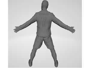 Cristiano Ronaldo figure 3D STL 3D 프린트 모델