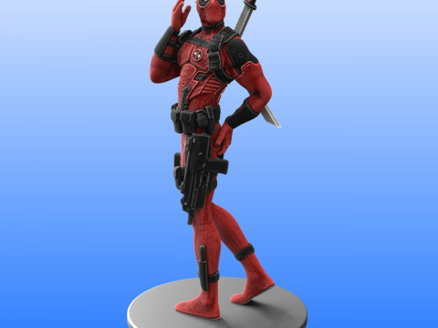 데드풀 피규어 3D STL 3D 프린트 모델
