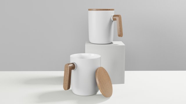 Ceramic mug Modelo 3D .c4d .max .obj .3ds .fbx .stl .blend 