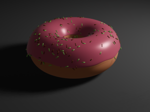 Donut 3D मॉडल