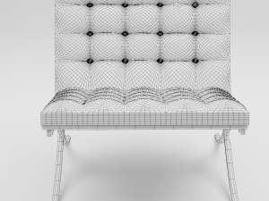 Barcelona Chair Modelo 3D