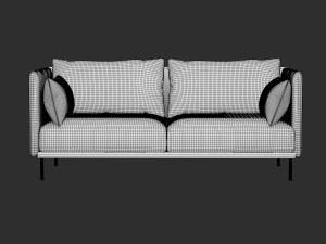 Silhouette sofa 3Dモデル