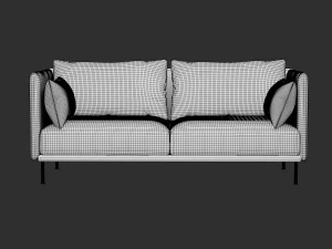 Silhouette sofa 3D Model