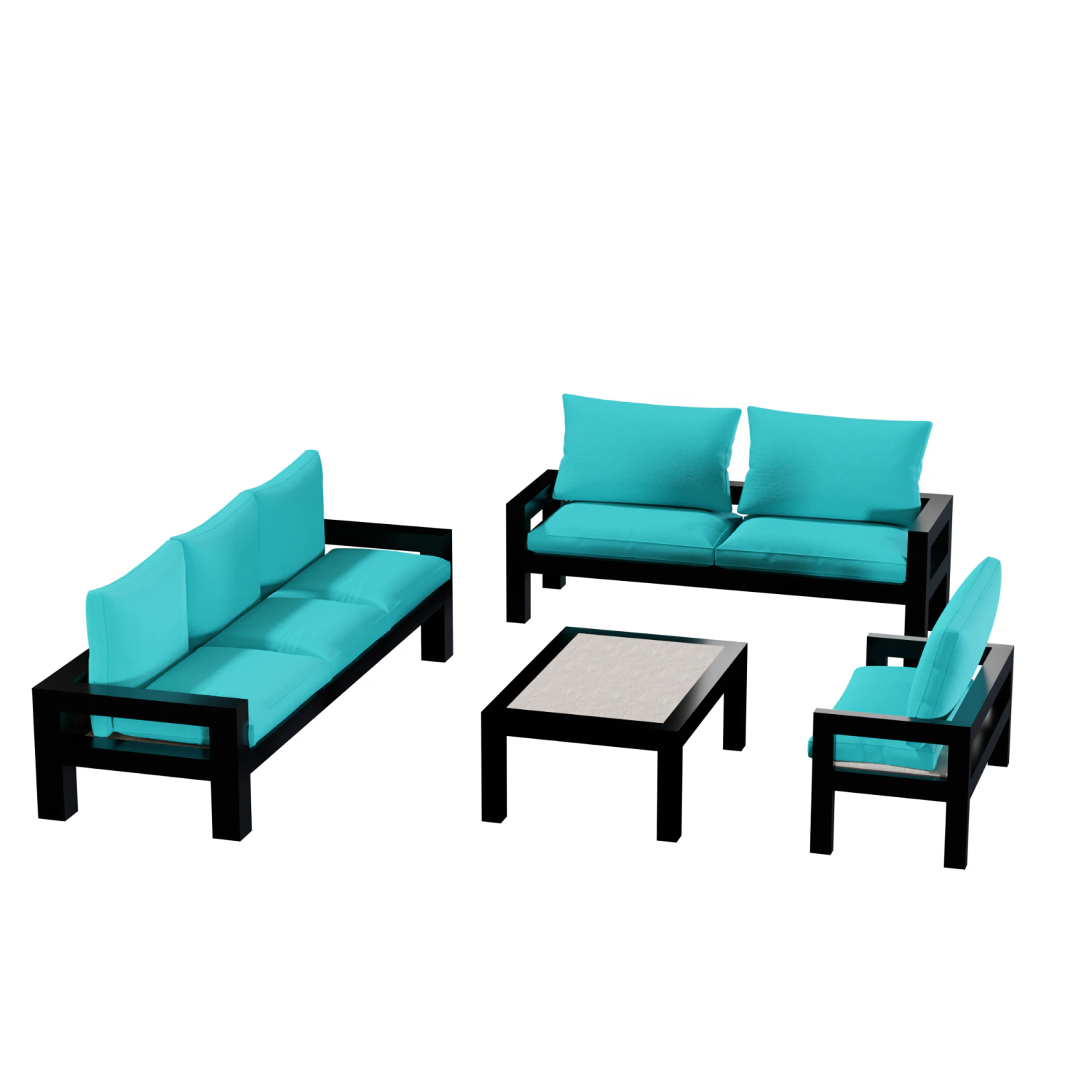 Patio Conversation Sets 3D Model .c4d .max .obj .3ds .fbx .stl .blend 
