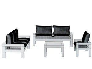 Patio Conversation Sets 3D Model