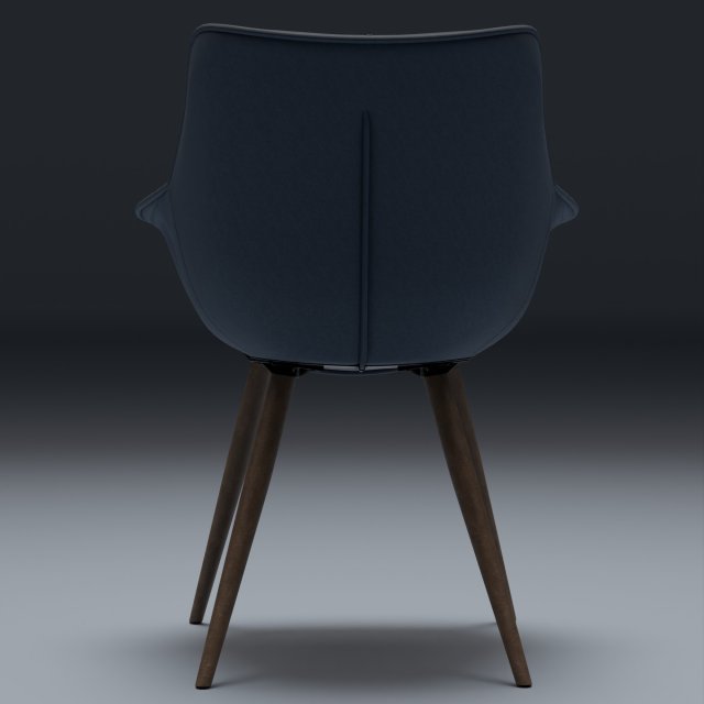 Kitchen chair 3D Model .c4d .max .obj .3ds .fbx .stl .blend 