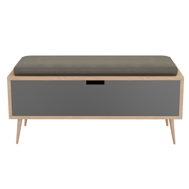 Williams Upholstered Wood Drawer Storage Bench 3D मॉडल .c4d .max .obj .3ds .fbx .stl .blend 