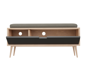 Williams Upholstered Wood Drawer Storage Bench 3D मॉडल