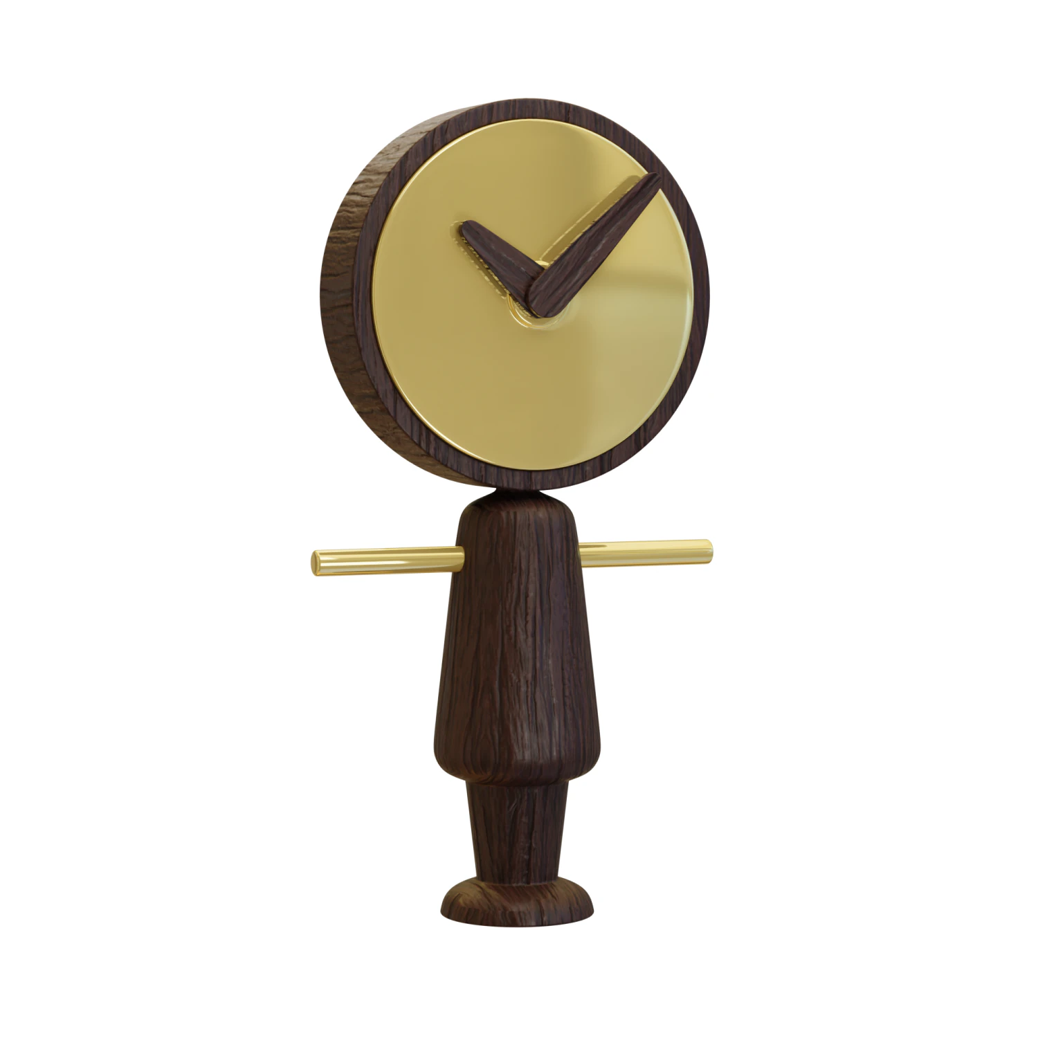 Table clock 3D Model .c4d .max .obj .3ds .fbx .stl .blend 