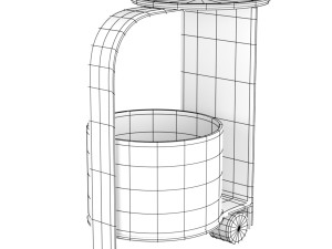 Cascas Tea Trolley 3D 模型