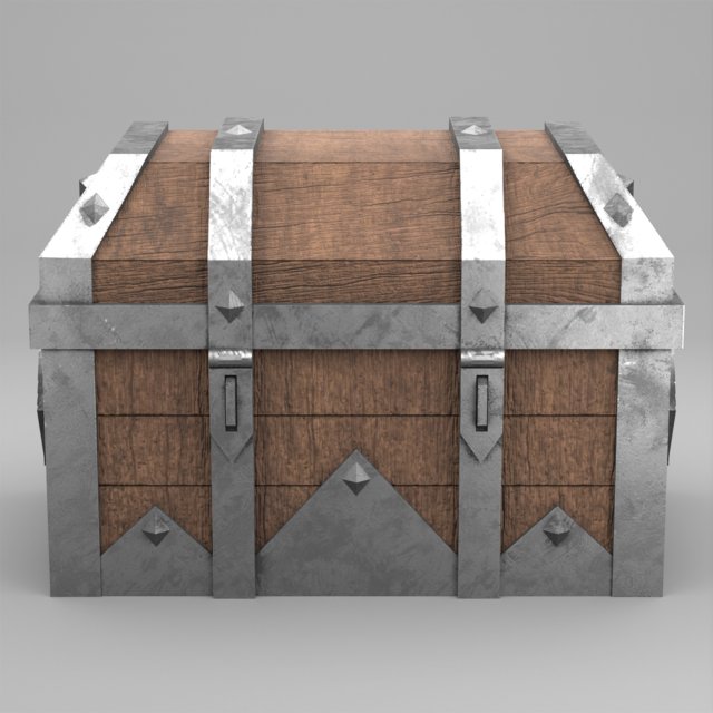 Chest 3D Model .c4d .max .obj .3ds .fbx .stl .blend 