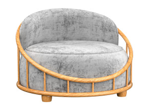 Cask Armchair Model 3D