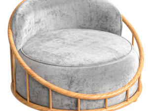 Cask Armchair 3D Model
