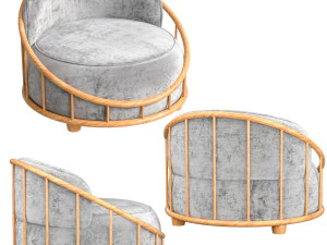 Cask Armchair 3D Model