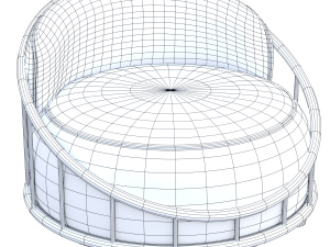 Cask Armchair Modelo 3D