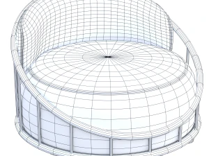 Cask Armchair 3D Model