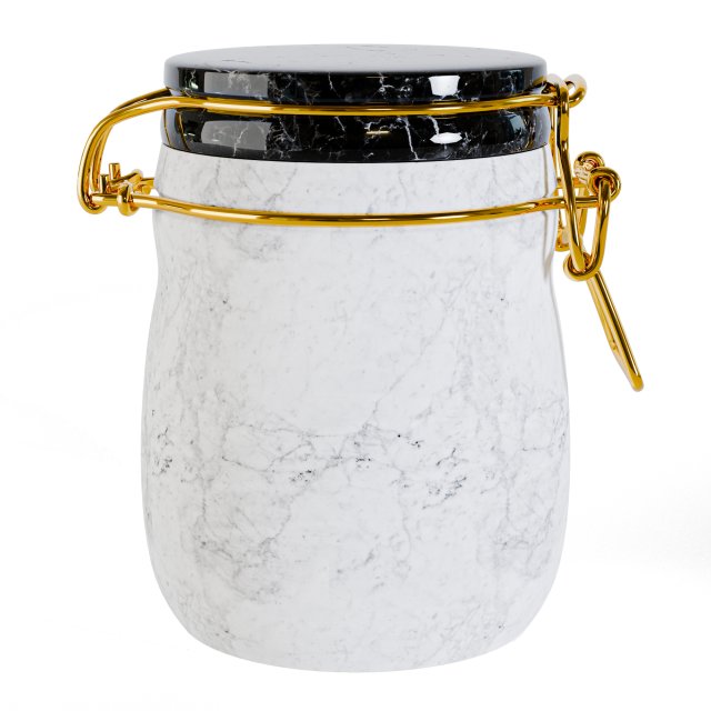 Miss Marble Jar 3D Model .c4d .max .obj .3ds .fbx .stl .blend 
